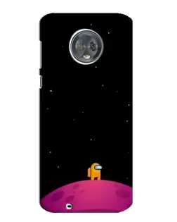 Чехол для Motorola MOTO G6 с картинкой «Одинокий герой на планете»