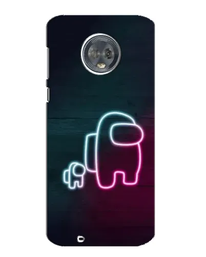 Чехол для Motorola MOTO G6 с картинкой «Among Us неон-арт» Чехол для Motorola MOTO G6 с картинкой «Among Us неон-арт»