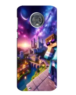 Чехол для Motorola MOTO G6 с картинкой «Стив и космос»