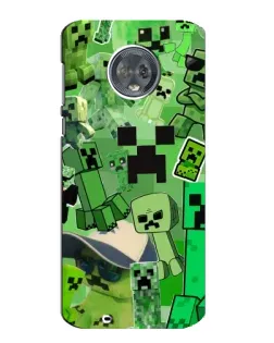 Чехол для Motorola MOTO G6 с картинкой «Криперы Minecraft»