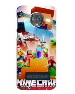 Чехол для Motorola MOTO G6 с картинкой «Minecraft герои игры»