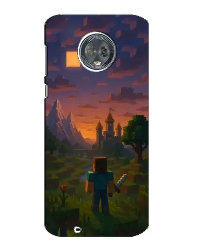 Чехол для Motorola MOTO G6 с картинкой «Стив у башни» Чехол для Motorola MOTO G6 с картинкой «Стив у башни»