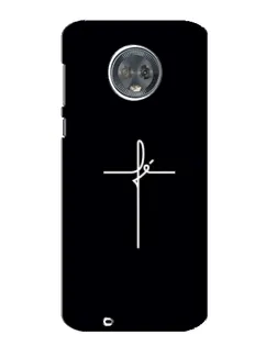 Чехол для Motorola MOTO G6 с картинкой «Тонкий крест»