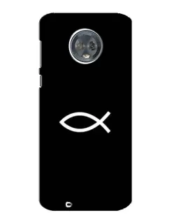 Чехол для Motorola MOTO G6 с картинкой «Символ рыбы Jesus»