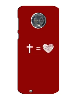 Чехол для Motorola MOTO G6 с картинкой «Уравнение любви»