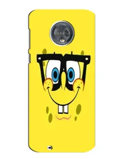 Чехол для Motorola MOTO G6 с картинкой «Минималистичный Спанч Боб»