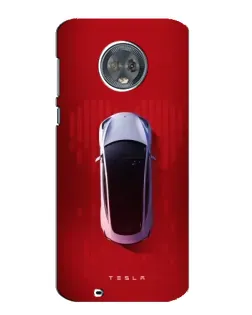 Чехол для Motorola MOTO G6 с картинкой «Tesla Top View» Чехол для Motorola MOTO G6 с картинкой «Tesla Top View»
