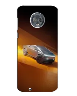 Чехол для Motorola MOTO G6 с картинкой «Cybertruck в пустыне» Чехол для Motorola MOTO G6 с картинкой «Cybertruck в пустыне»