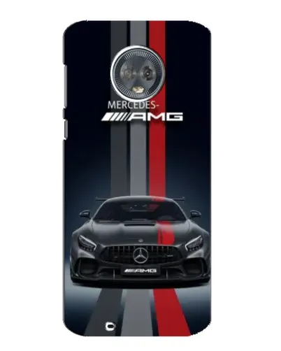 Чехол для Motorola MOTO G6 с картинкой «Mercedes — белый карбон»