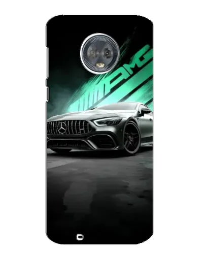 Чехол для Motorola MOTO G6 с картинкой «Темный Mercedes AMG»