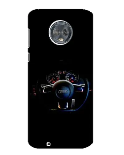 Чехол для Motorola MOTO G6 с картинкой «Салон Audi — руль»