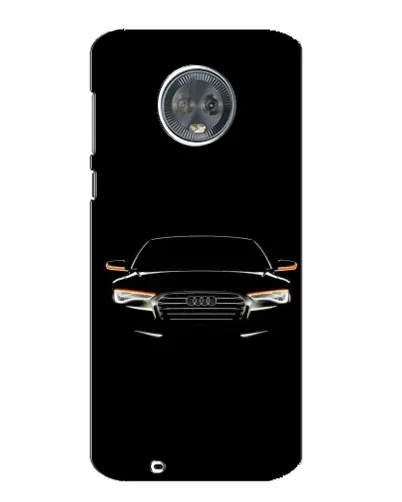 Чехол для Motorola MOTO G6 с картинкой «Audi — ночной контур»
