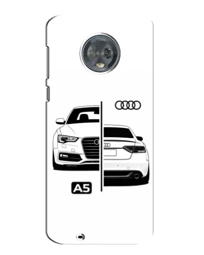 Чехол для Motorola MOTO G6 с картинкой «Audi — контрастный дизайн»