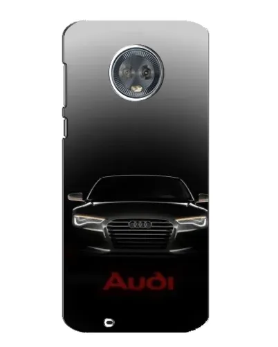 Чехол для Motorola MOTO G6 с картинкой «Audi — градиентный контур»