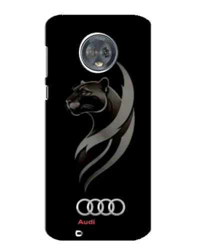 Чехол для Motorola MOTO G6 с картинкой «Графика — пантера и Audi»