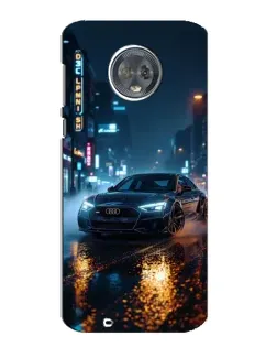 Чехол для Motorola MOTO G6 с картинкой «Ночной город и Audi» Чехол для Motorola MOTO G6 с картинкой «Ночной город и Audi»