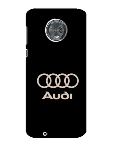 Чехол для Motorola MOTO G6 с картинкой «Audi — золотой логотип»