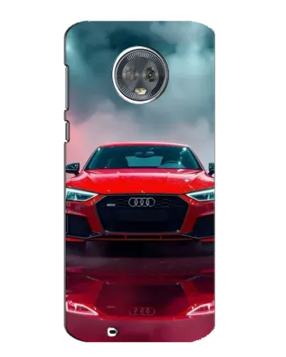 Чехол для Motorola MOTO G6 с картинкой «Audi RS — красный стиль»
