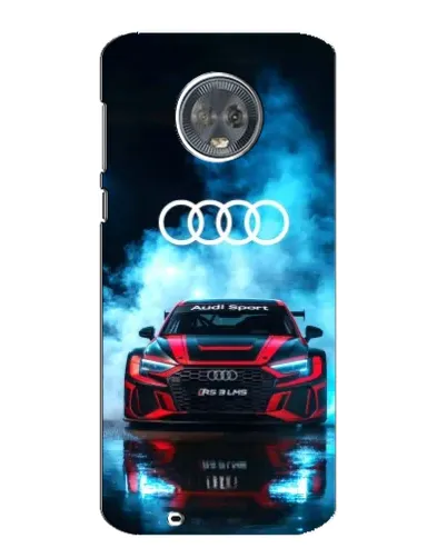 Чехол для Motorola MOTO G6 с картинкой «Audi Sport — неон»