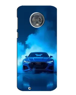 Чехол для Motorola MOTO G6 с картинкой «Audi — голубая энергия» Чехол для Motorola MOTO G6 с картинкой «Audi — голубая энергия»