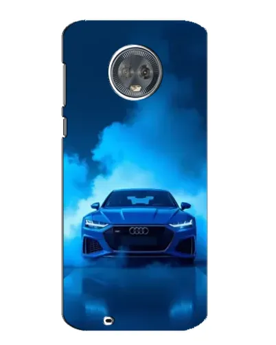 Чехол для Motorola MOTO G6 с картинкой «Audi — голубая энергия»