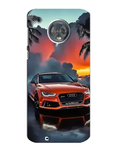 Чехол для Motorola MOTO G6 с картинкой «Audi — закат»