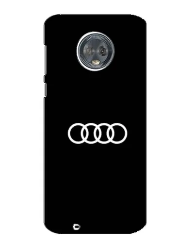 Чехол для Motorola MOTO G6 с картинкой «Audi White Logo»