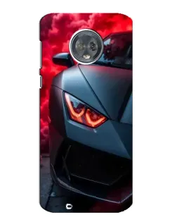 Чехол для Motorola MOTO G6 с картинкой «Lamborghini красное сияние» Чехол для Motorola MOTO G6 с картинкой «Lamborghini красное сияние»