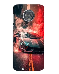 Чехол для Motorola MOTO G6 с картинкой «Lamborghini красный дым» Чехол для Motorola MOTO G6 с картинкой «Lamborghini красный дым»