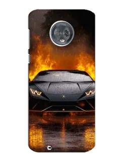 Чехол для Motorola MOTO G6 с картинкой «Lamborghini в огне» Чехол для Motorola MOTO G6 с картинкой «Lamborghini в огне»