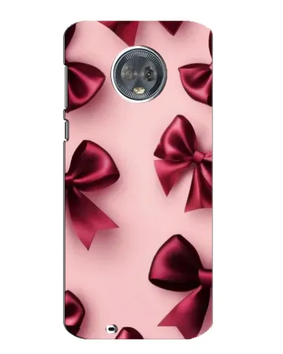 Чехол для Motorola MOTO G6 с картинкой «Бордовый атлас»