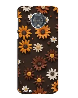 Чехол для Motorola MOTO G6 с картинкой «Узор из маленьких подсолнухов»
