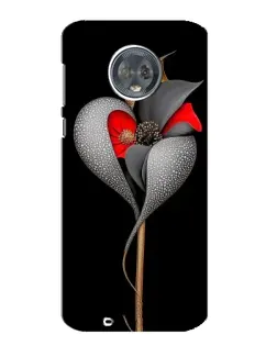 Чехол для Motorola MOTO G6 с картинкой «Серебряный фантазийный цветок»