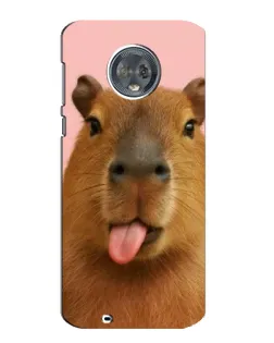 Чехол для Motorola MOTO G6 с картинкой «Капибара с языком» Чехол для Motorola MOTO G6 с картинкой «Капибара с языком»