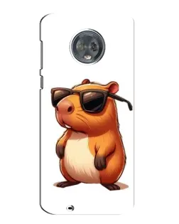 Чехол для Motorola MOTO G6 с картинкой «Капибара в очках» Чехол для Motorola MOTO G6 с картинкой «Капибара в очках»