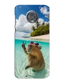 Чехол для Motorola MOTO G6 с картинкой «Капибара на море» Чехол для Motorola MOTO G6 с картинкой «Капибара на море»
