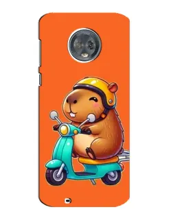 Чехол для Motorola MOTO G6 с картинкой «Капибара на скутере» Чехол для Motorola MOTO G6 с картинкой «Капибара на скутере»