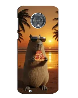 Чехол для Motorola MOTO G6 с картинкой «Капибара с пиццей» Чехол для Motorola MOTO G6 с картинкой «Капибара с пиццей»