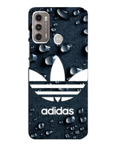 Чехол для Motorola MOTO G60 с картинкой «Adidas Trefoil Blue»