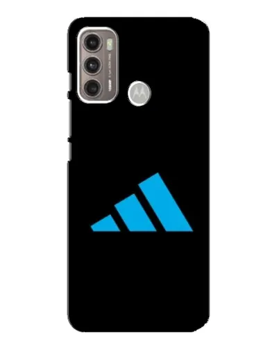 Чехол для Motorola MOTO G60 с картинкой «Adidas Cyan Logo»