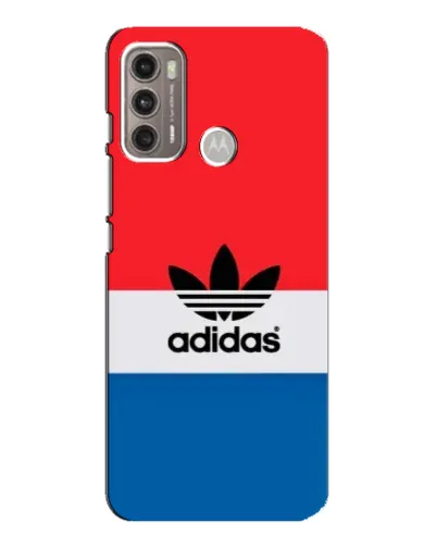 Чехол для Motorola MOTO G60 с картинкой «Ретро блоки Adidas»