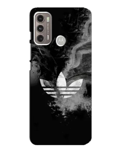 Чехол для Motorola MOTO G60 с картинкой «Абстрактный дым Adidas»