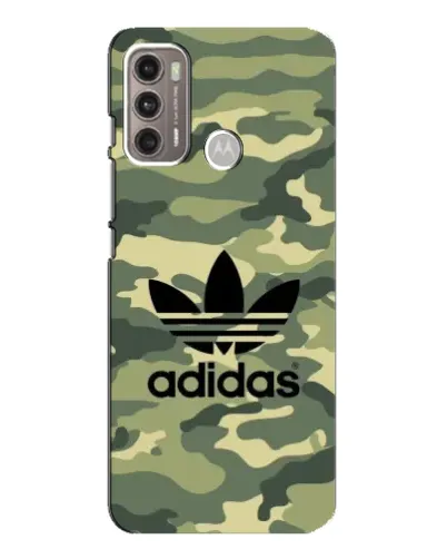 Чехол для Motorola MOTO G60 с картинкой «Милитари стиль Adidas»
