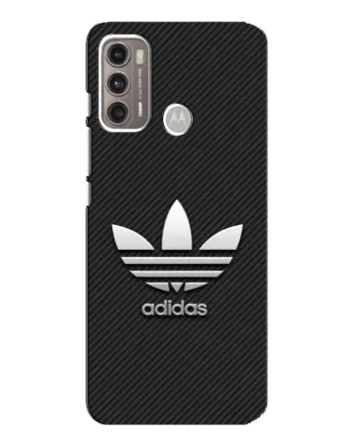 Чехол для Motorola MOTO G60 с картинкой «Adidas Карбоновая текстура»