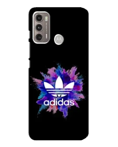 Чехол для Motorola MOTO G60 с картинкой «Взрыв красок Adidas»
