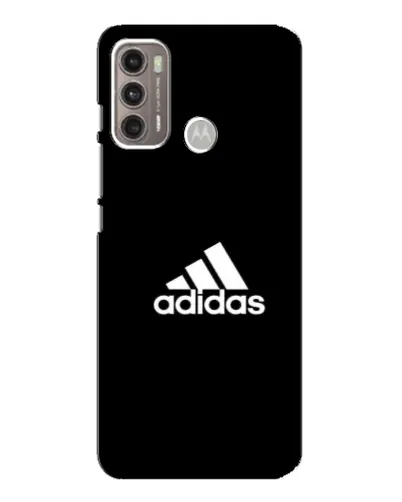 Чехол для Motorola MOTO G60 с картинкой «Черная классика Adidas»