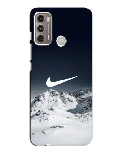 Чехол для Motorola MOTO G60 с картинкой «Nike — зимние горы» Чехол для Motorola MOTO G60 с картинкой «Nike — зимние горы»