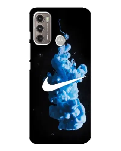 Чехол для Motorola MOTO G60 с картинкой «Nike и синий дым» Чехол для Motorola MOTO G60 с картинкой «Nike и синий дым»
