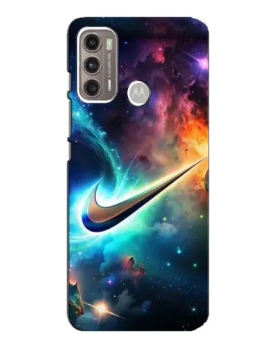 Чехол для Motorola MOTO G60 с картинкой «Космический Nike Swoosh» Чехол для Motorola MOTO G60 с картинкой «Космический Nike Swoosh»