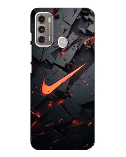 Чехол для Motorola MOTO G60 с картинкой «Nike — эффект разломов» Чехол для Motorola MOTO G60 с картинкой «Nike — эффект разломов»